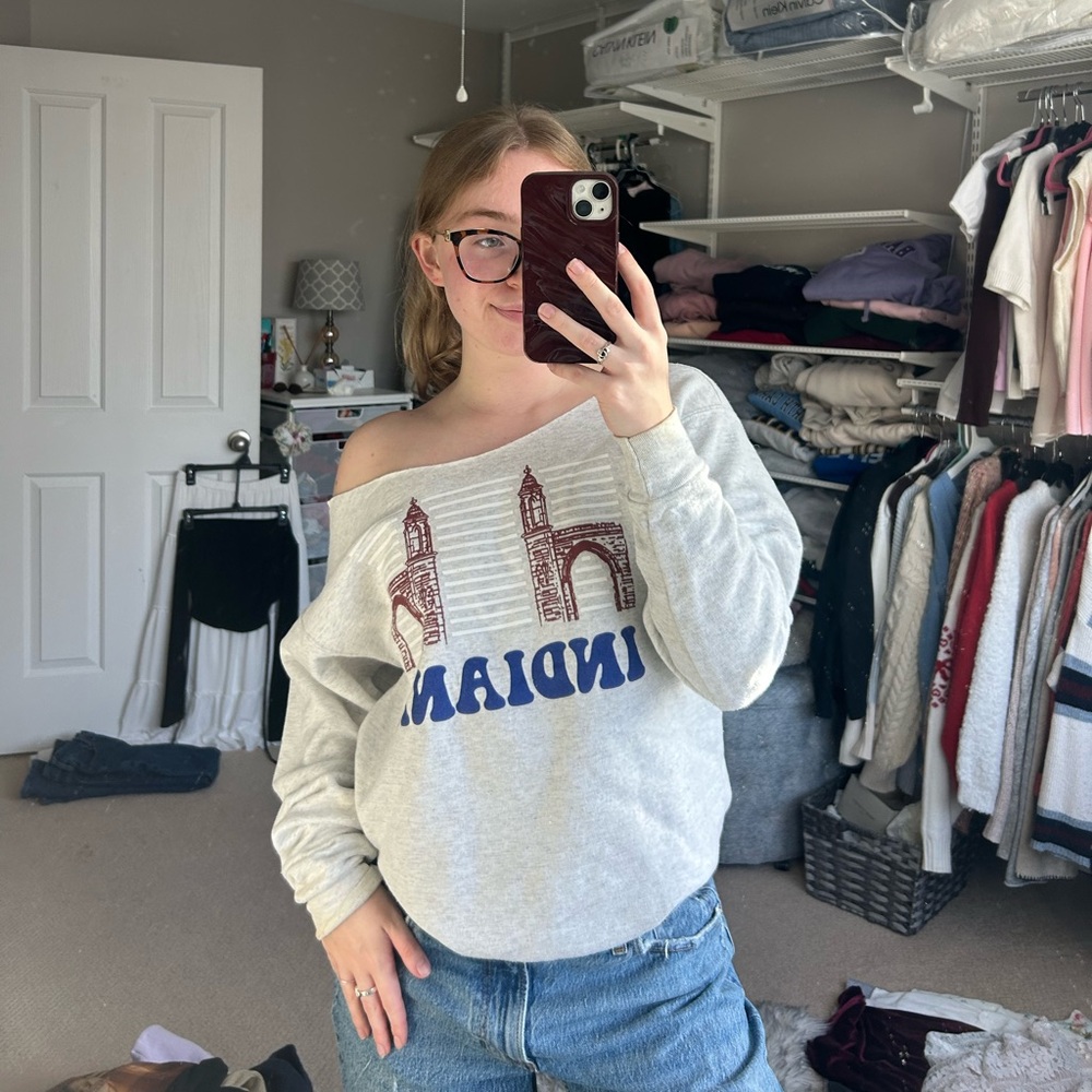 Indiana University Off-Shoulder Crew